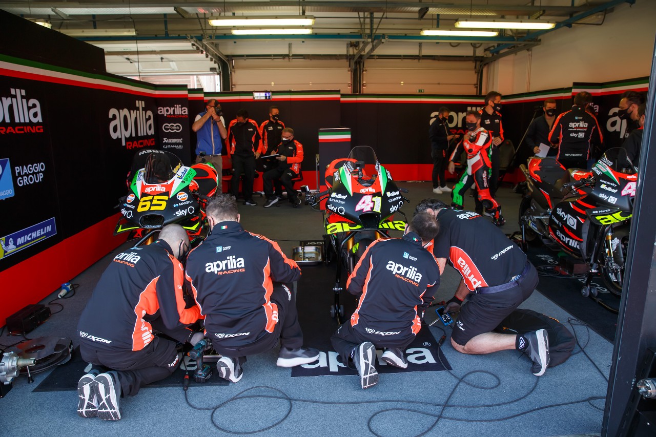 I grandi campioni APRILIA a Misano